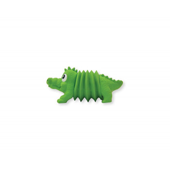 OutwardHound игрушка для собак Accordionz "Крокодил" латекс с пищалкой, 15 см