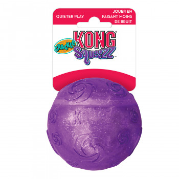 Игрушка KONG Squeezz  для собак Crackle хрустящий мячик, размер L, 7 см, цвета в ассортименте
