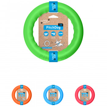 PitchDog 20 - Игровое кольцо для апортировки d 20 зеленое