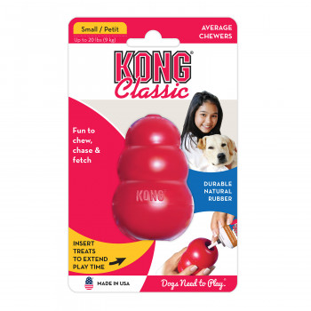 Игрушка KONG Classic для собак мелких пород (до 9 кг), размер S, 7х4 см