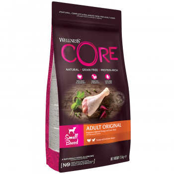 CORE Корм из индейки с курицей для взрослых собак мелких пород 1,5 кг
