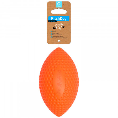 PitchDog SPORTBALL игровой мяч-регби для апортировки 9 см, оранжевый