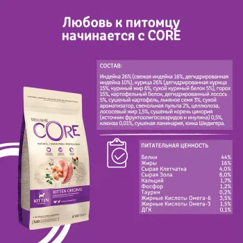 CORE корм из индейки для котят 1,75 кг