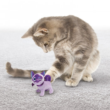 Игрушка KONG для кошек Crackles Кошка, с эффектом хруста, с кошачьей мятой