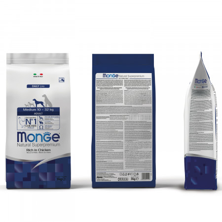Monge Dog Medium корм для взрослых собак средних пород 3 кг