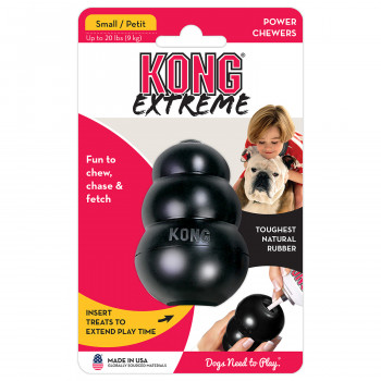 Игрушка KONG Extreme для собак мелких пород (до 9 кг), размер S, очень прочная, 7х4 см