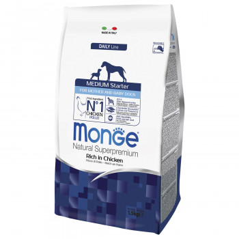 Monge Dog Medium Starter корм для щенков средних пород 1,5 кг