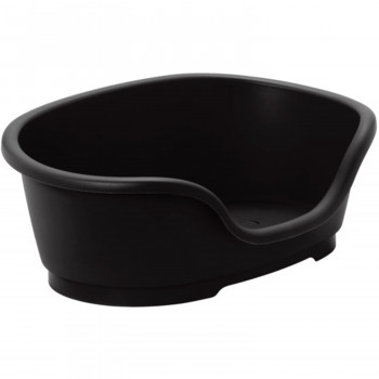 Moderna лежанка для собак и кошек Domus Small пластиковая 58x38xH20 см, черная