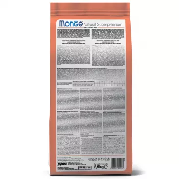 Monge Dog Monoprotein Mini корм для взрослых собак мелких пород лосось с рисом 2,5 кг